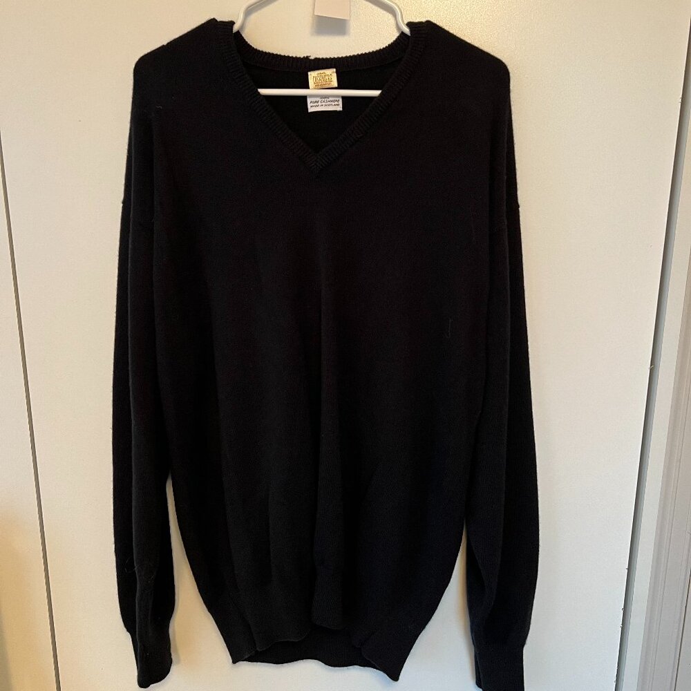 Black Cashmere Sweater; XXL